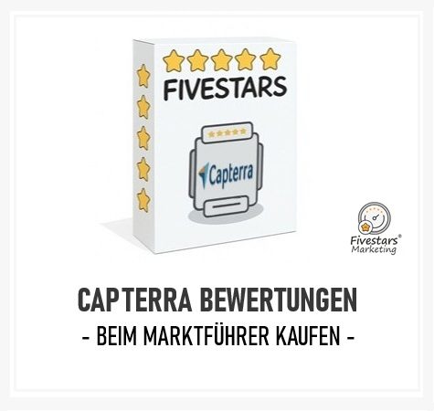 Garantiert mehr Softwarenutzer und mehr Sichtbarkeit durch den Capterra Bewertungsservice von Fivestars